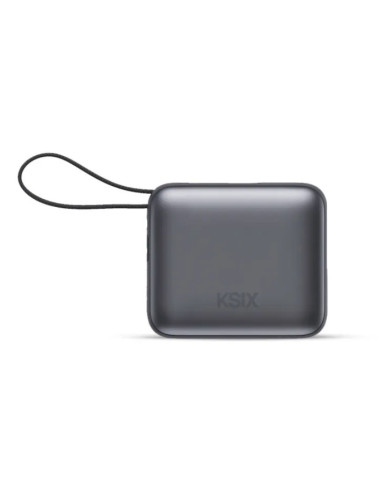 KSIX BATERIA AUXILIAR 10000mAh / PD 22,5W / DISPLAY/ CABLE USBc + LIGHTNING