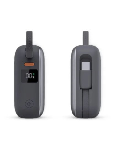 KSIX BATERIA AUXILIAR 10000mAh / PD 22,5W / DISPLAY/ CABLE USBc + LIGHTNING