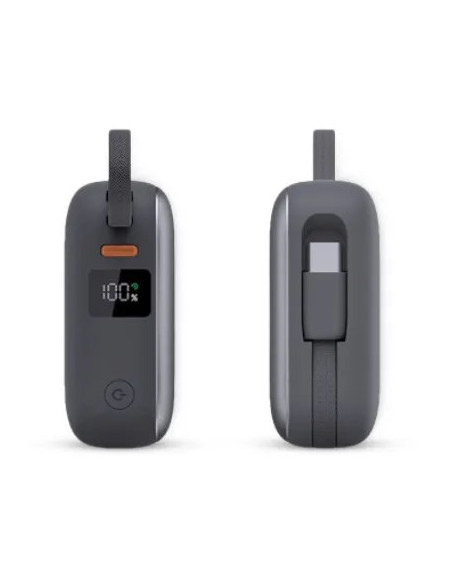 KSIX BATERIA AUXILIAR 10000mAh / PD 22,5W / DISPLAY/ CABLE USBc + LIGHTNING
