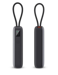 KSIX BATERIA AUXILIAR 10000mAh PD 35W / DISPLAY + CABLE RETRÁCTIL USBc 2