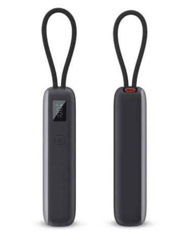 KSIX BATERIA AUXILIAR 10000mAh PD 35W / DISPLAY + CABLE RETRÁCTIL USBc