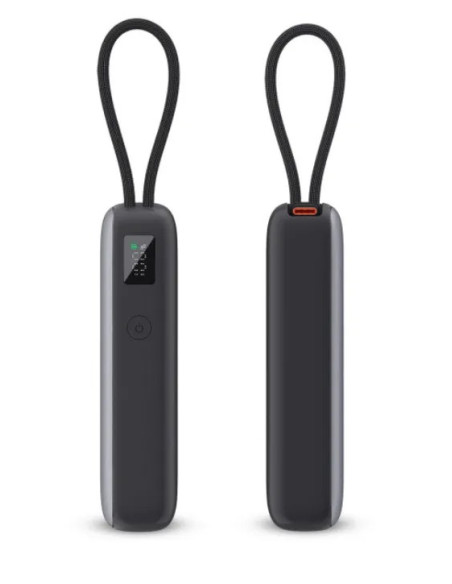 KSIX BATERIA AUXILIAR 10000mAh PD 35W / DISPLAY + CABLE RETRÁCTIL USBc