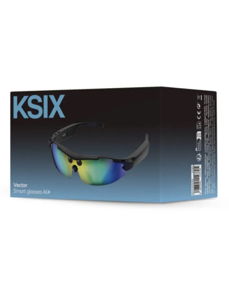 KSIX GAFAS INTELIGENTES VECTOR IA / CÁMARA FULL HD NEGRO