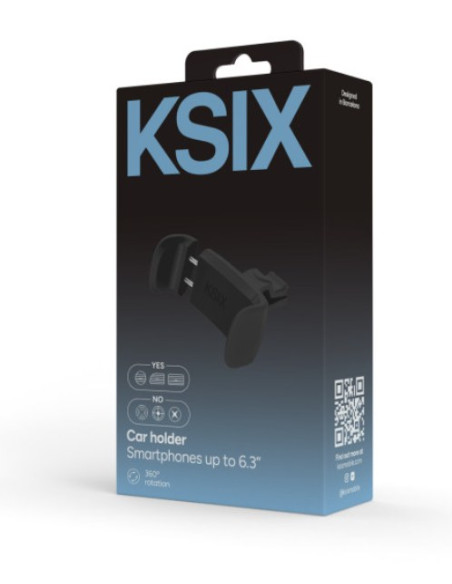 KSIX SOPORTE UNIVERSAL DE COCHE PINZA