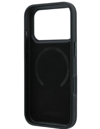 LACOSTE CARCASA MAGSAFE RINGSTAND IPHONE 18 PRO MAX/17 PRO MAX NEGRO