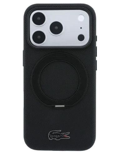 LACOSTE CARCASA MAGSAFE RINGSTAND IPHONE 18 PRO/17 PRO NEGRO