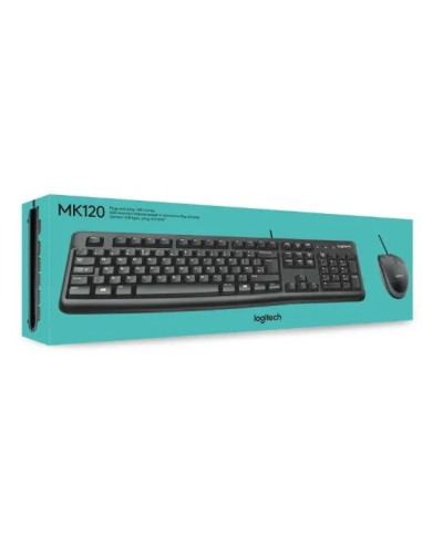 LOGITECH PACK TECLADO/RATÓN CON CABLE MK120