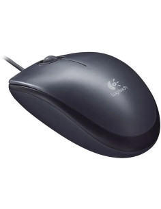 LOGITECH RATON CON CABLE M90 GRIS