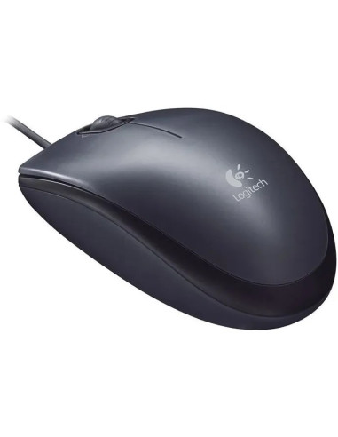 LOGITECH RATON CON CABLE M90 GRIS