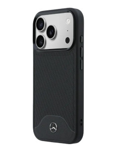 MERCEDES BENZ CARCASA MAGSAFE WOOD CURVE IPHONE 17 PRO MAX NEGRO