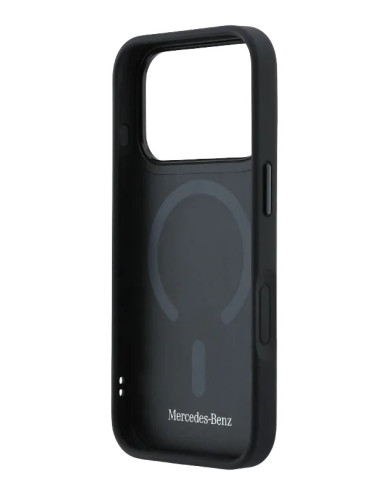 MERCEDES BENZ CARCASA MAGSAFE WOOD CURVE IPHONE 17 PRO MAX NEGRO