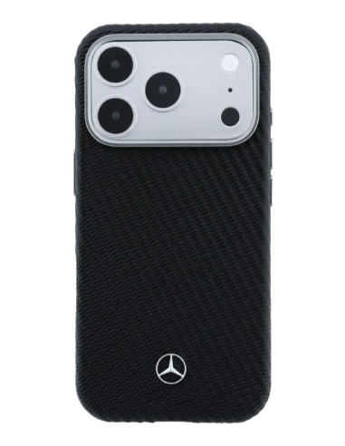 MERCEDES BENZ CARCASA MAGSAFE WOOD IPHONE 17 PRO MAX NEGRO