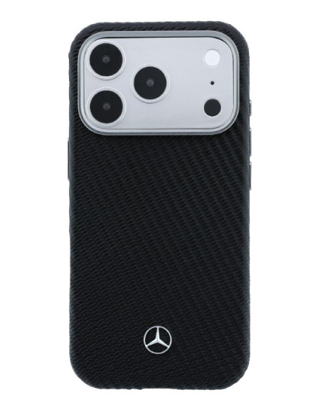 MERCEDES BENZ CARCASA MAGSAFE WOOD IPHONE 17 PRO MAX NEGRO