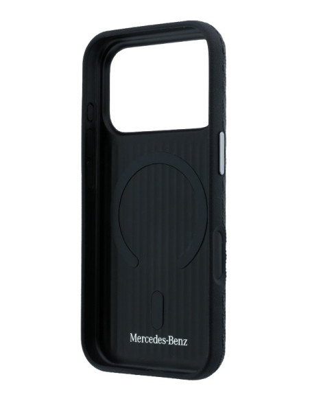 MERCEDES BENZ CARCASA MAGSAFE WOOD IPHONE 17 PRO MAX NEGRO