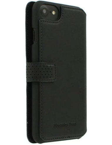 MERCEDES BENZ FUNDA TIPO LIBRO IPHONE 8/7/SE 2/SE NEGRO