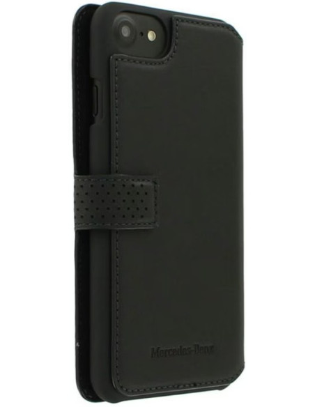 MERCEDES BENZ FUNDA TIPO LIBRO IPHONE 8/7/SE 2/SE NEGRO
