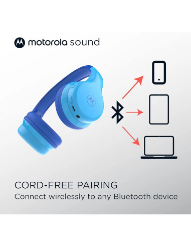 MOTOROLA AURICULARES INALÁMBRICOS KIDS AZUL