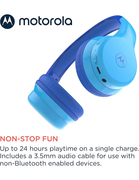 MOTOROLA AURICULARES INALÁMBRICOS KIDS AZUL