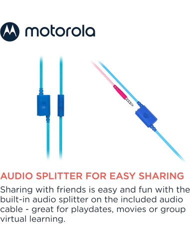 MOTOROLA AURICULARES INALÁMBRICOS KIDS AZUL