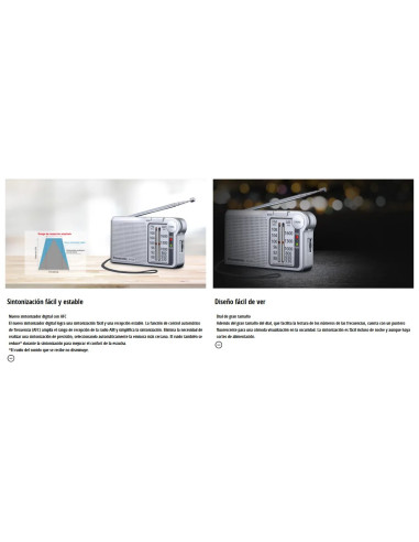 PANASONIC RADIO PORTATIL RF-P150D PLATA