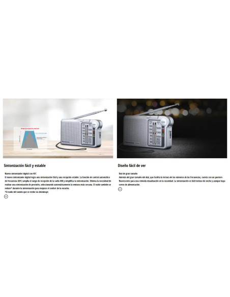 PANASONIC RADIO PORTATIL RF-P150D PLATA