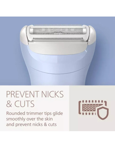 PHILIPS AFEITADORA FEMENINA WET&DRY AZUL
