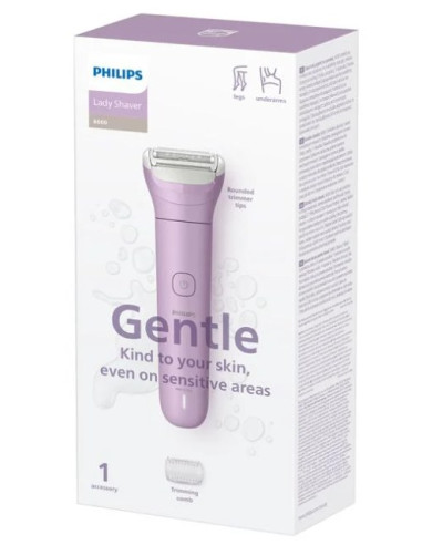 PHILIPS AFEITADORA FEMENINA WET&DRY ROSA