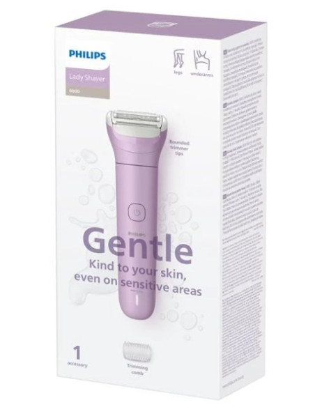 PHILIPS AFEITADORA FEMENINA WET&DRY ROSA