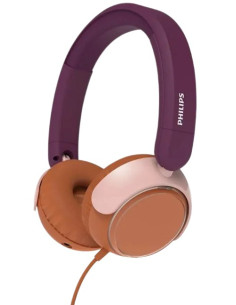 PHILIPS AURICULARES KIDS JACK/USBc ROSA/NARANJA