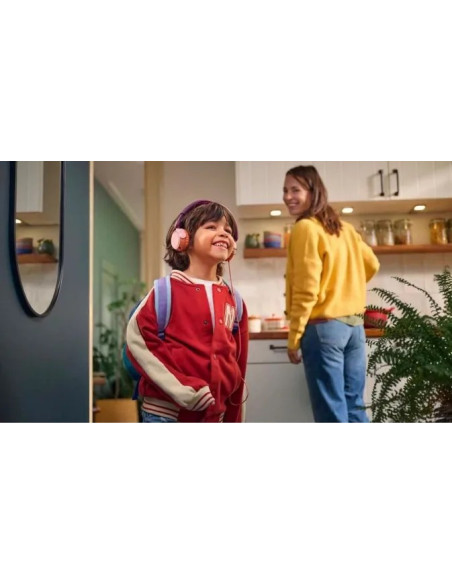 PHILIPS AURICULARES KIDS JACK/USBc ROSA/NARANJA