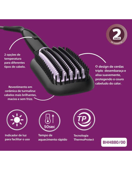 PHILIPS CEPILLO DE PELO ALISADOR THERMOPROTECT