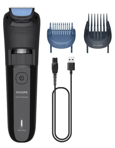 PHILIPS CORTABARBA BT3620/15/ CON BATERÍA / 5 ACCESORIOS