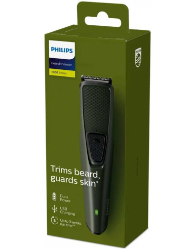 PHILIPS CORTABARBA PORTATIL 2 ACCESORIOS BT1230/18