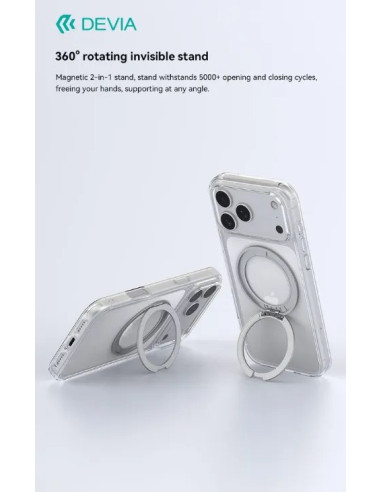 DEVIA CARCASA MAGNETIC SOPORTE IPHONE 18 PRO MAX/ 17 PRO MAX