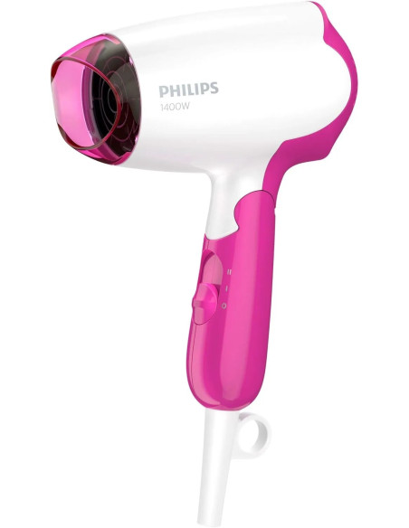PHILIPS SECADOR DE PELO PLEGABLE/ BHD003/1400W/ ROSA