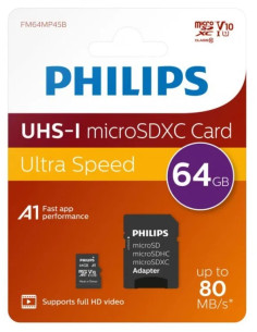 PHILIPS TARJETA MICRO SDXC 64GB