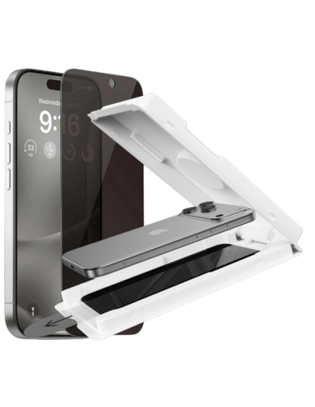 DEVIA CRISTAL TEMPLADO PRIVACIDAD CON APLICADOR IPHONE 17