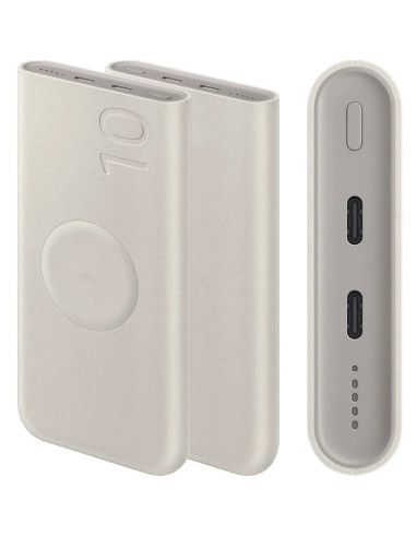 SAMSUNG BATERIA AUXILIAR INALÁMBRICA 10000mAh PD 25W BEIGE