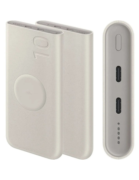 SAMSUNG BATERIA AUXILIAR INALÁMBRICA 10000mAh PD 25W BEIGE