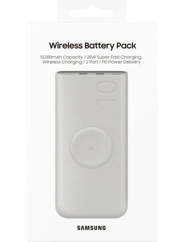 SAMSUNG BATERIA AUXILIAR INALÁMBRICA 10000mAh PD 25W BEIGE