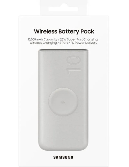 SAMSUNG BATERIA AUXILIAR INALÁMBRICA 10000mAh PD 25W BEIGE