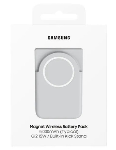 SAMSUNG BATERIA AUXILIAR MAGNÉTICA CON STAND 5000mAh Qi2 15W GRIS