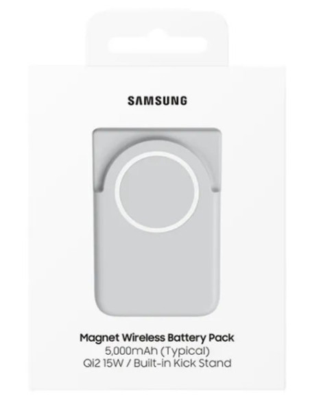 SAMSUNG BATERIA AUXILIAR MAGNÉTICA CON STAND 5000mAh Qi2 15W GRIS