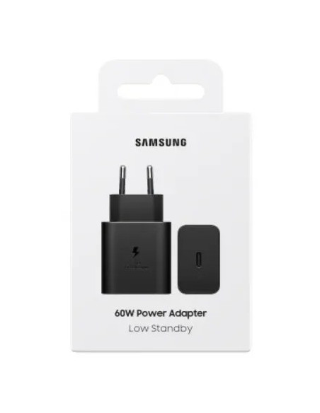 SAMSUNG CARGADOR 60W USBc NEGRO