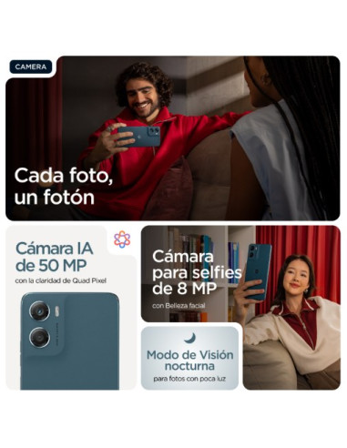 SMARTPHONE MOTOROLA MOTO G06 4G 4GB/ 256GB/ 6.88"/ AZUL CELESTE