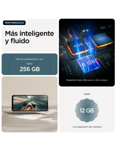 SMARTPHONE MOTOROLA MOTO G06 4G 4GB/ 256GB/ 6.88"/ AZUL CELESTE