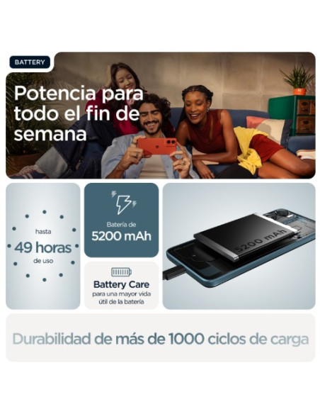 SMARTPHONE MOTOROLA MOTO G06 4G 4GB/ 256GB/ 6.88"/ AZUL CELESTE