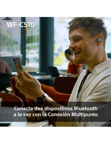 SONY AURICULAR BLUETOOTH WF-C510 NEGRO