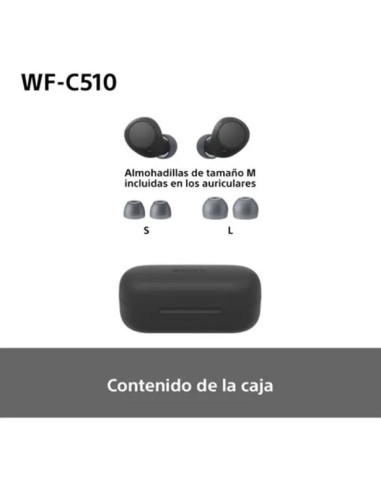 SONY AURICULAR BLUETOOTH WF-C510 NEGRO
