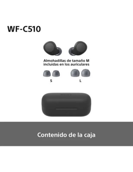 SONY AURICULAR BLUETOOTH WF-C510 NEGRO